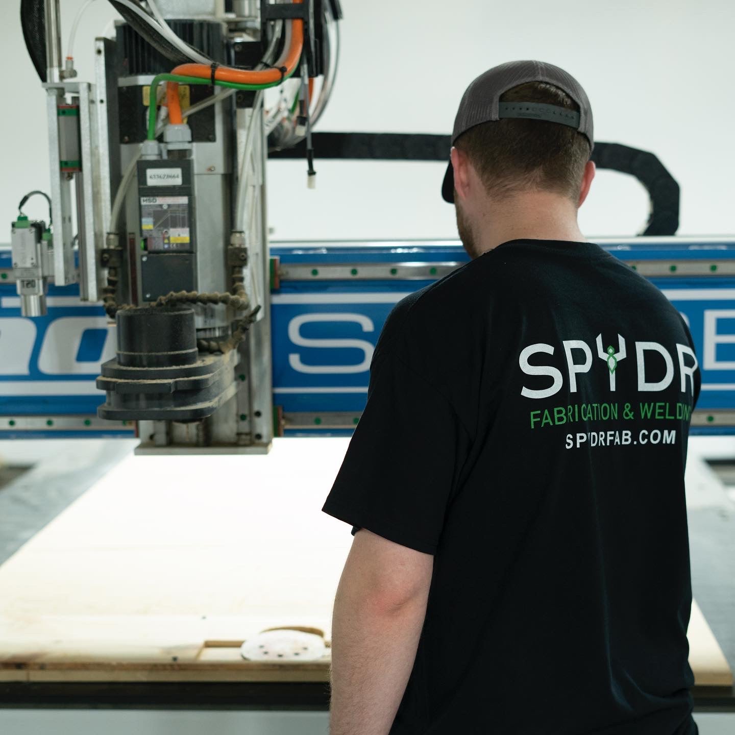 CNC Manufacturing Services by Spydr Fabrication, offering high-precision cutting and shaping solutions in Salisbury, NC.